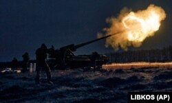 Украинские военнослужащие на позициях