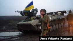 Украинские военнослужащие в Херсонской области Украины, декабрь 2022 года