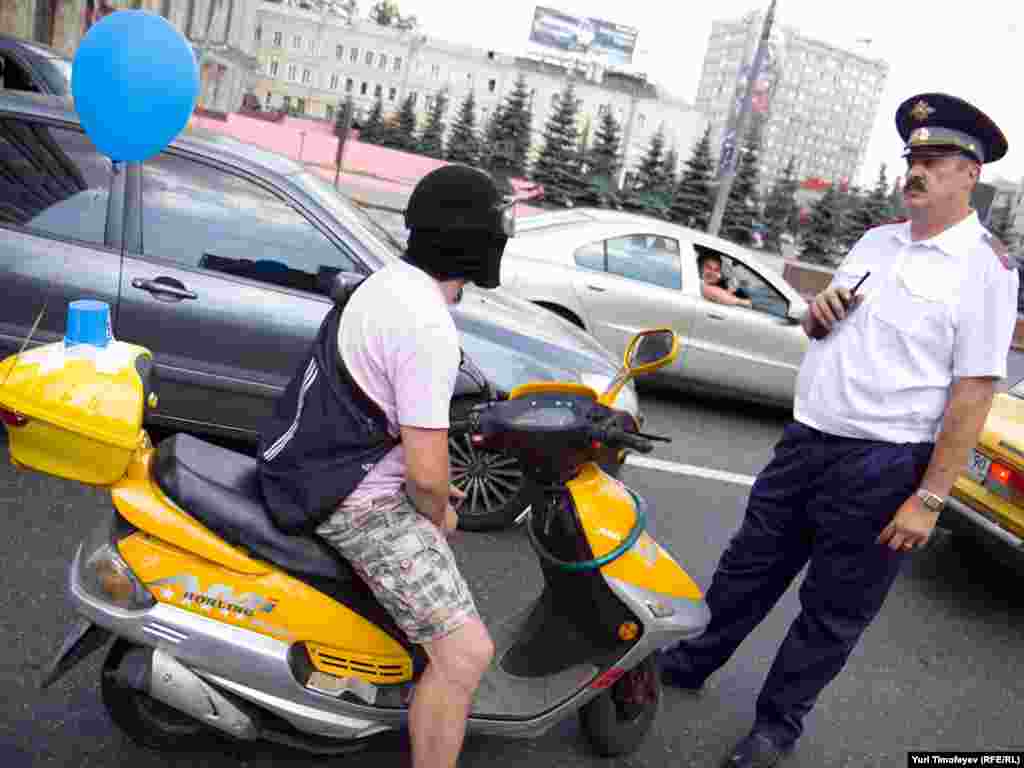 Участник акции "Синих ведерок"