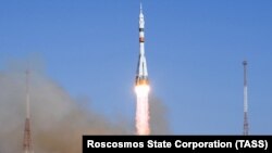 Запуск ракеты "Союз-2" с Байконура