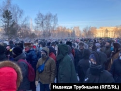 Протест 23 января в Тюмени