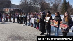 Акция протеста в Новосибирске 