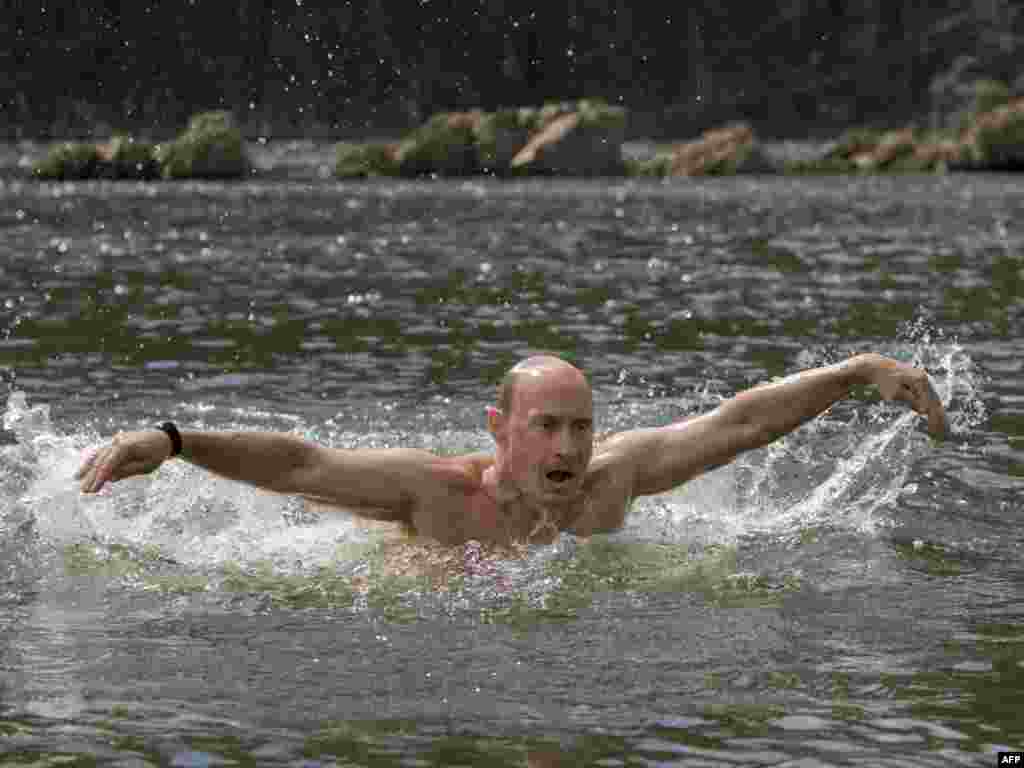 Во время отпуска в Южной Сибири. Август 2009 года