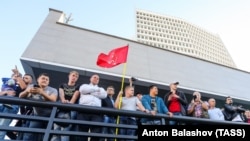 Митинг в поддержку кандидата в губернаторы Приморского края от КПРФ (Архивное фото)