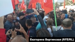 Провокация на митинге в Иркутске