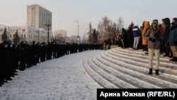 Митинг в Омске